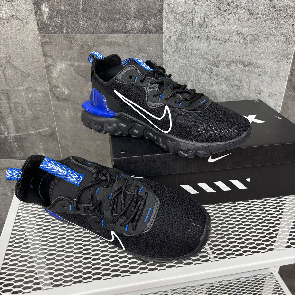 NIKE REACT VISION MX BLACK & BLUE