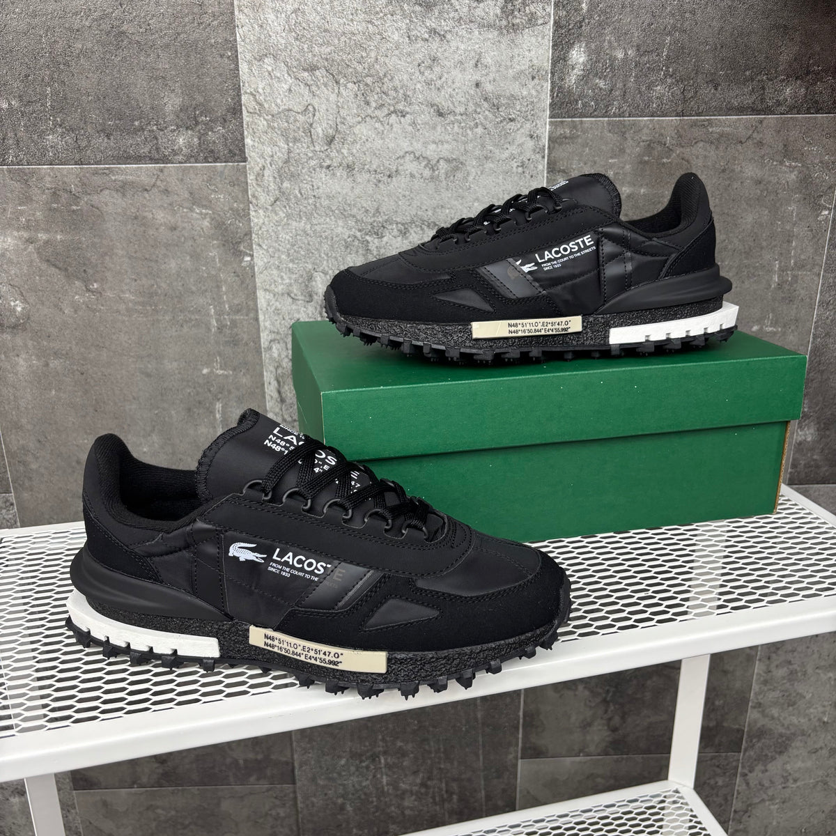 LACOSTE ÉLITE ACTIVE BLACK & WHITE